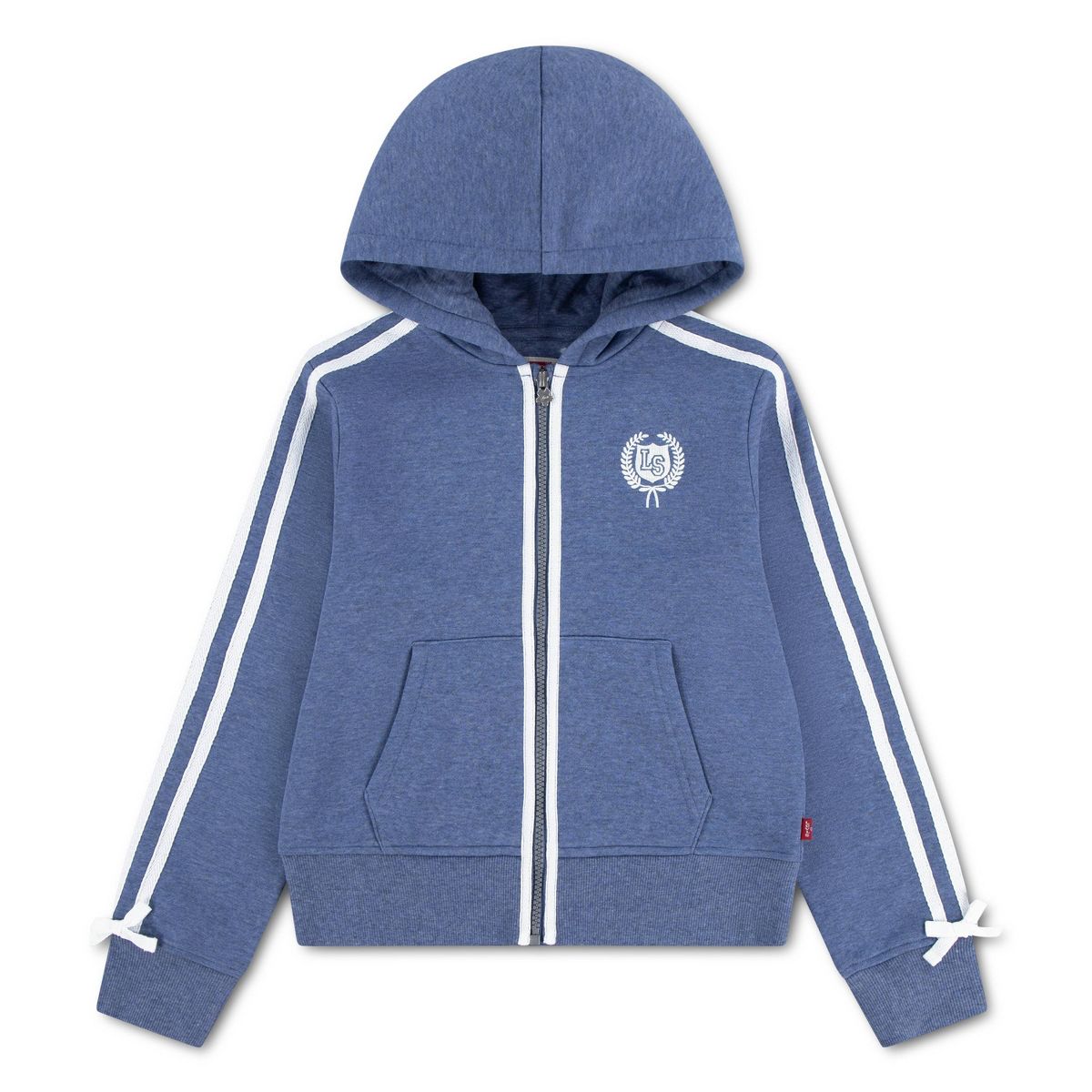 Levi's® Girls' Zip-Up Hoodie Sweatshirt - Blue - thumbnail 3