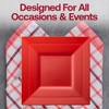Smarty Had A Party Red Square Plastic Wedding Set - 30 Sets - 2 of 4