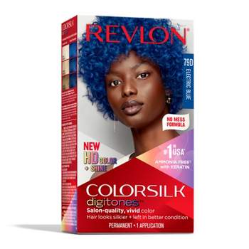 Revlon ColorSilk Digitones Permanent Hair Color with Keratin - 79D Electric Blue - 4.4 fl oz