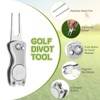 Unique Bargains Foldable Metal Magnetic Golf Divot Repair Tool - 3 of 4