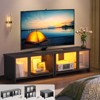 Pinmoco 55" LED TV Stand for TVs up to 65'', Expandable Side by Side or Stacking TV Stand with Storage - 2 of 4