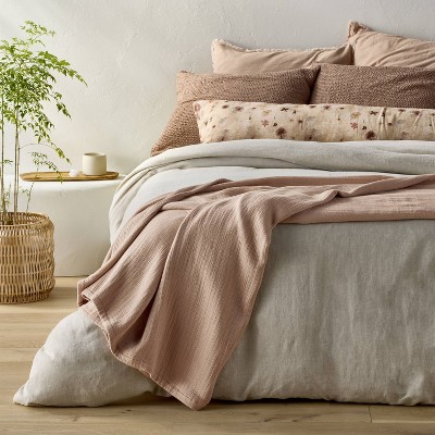 Casaluna Rayon from Bamboo Matelasse Blanket Lightweight Bedroom