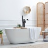 WOWOW Brass Waterfall Single-Handle Floor Mount Freestanding Bathtub Faucet with Hand Shower - 2 of 4