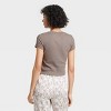 Women's Slim Fit Short Sleeve Cropped Ribbed T-Shirt - A New Day™ - 2 of 4