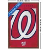 Trends International MLB Washington Nationals - Logo 25 Framed Wall Poster Prints - 3 of 4