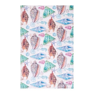 C&F Home Beach Shells Printed Flour Sack Kitchen Towel - 1 of 1