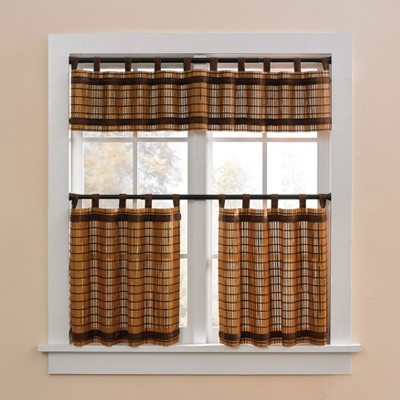 BrylaneHome Bamboo Tab-Top Tier Set