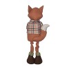 Transpac Plush Standing Fox Figurine - Adorable Fall Harvest Decor - Soft Multicolor Tabletop Decoration and Gift Idea - 3 of 3
