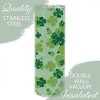 Elanze Designs Glittery Clovers Green Mint 20 ounce Stainless Steel Travel Tumbler - 3 of 4