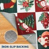 Christmas Rugs for Entryway,2x3 ft  Bedroom Bedside Rug Washable Xmas Style Prints Kitchen Rugs Non Slip Holiday Decor Throw Rug Front Door Mat - 4 of 4
