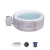 Bestway SaluSpa Cancun AirJet Inflatable Hot Tub with 120 Soothing Jets + Bestway SaluSpa Underwater Non Slip Pool and Spa Seat with Adjustable Legs - 2 of 4