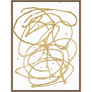 Amanti Art Gold Combo V by Renee W. Stramel Canvas Wall Art Print Framed 23 x 30-in. - 1 of 4