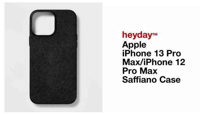Apple iPhone 13 Pro Max/iPhone 12 Pro Max Saffiano Case - heyday™, 2 of 5, play video