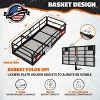 Mockins 66"x30"x14" XL High Rail Hitch Cargo Carrier with 45 Cu.Ft. Waterproof Hitch Bag, Rear Lights, License Plate Holder and Accessories - 2 of 4