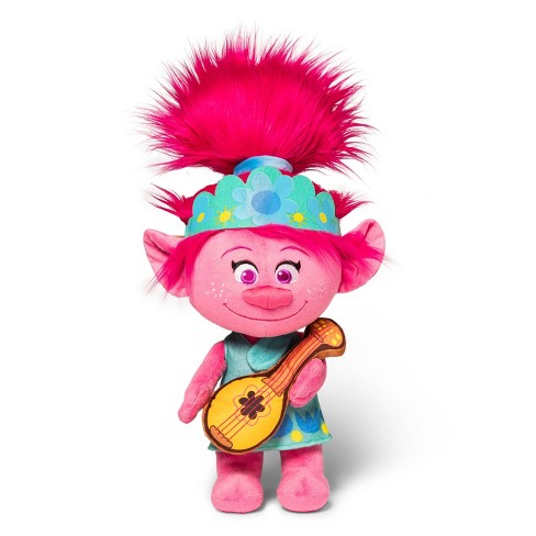 Trolls World Tour Cuddle Pillow Poppy With Guitar Poppy Target