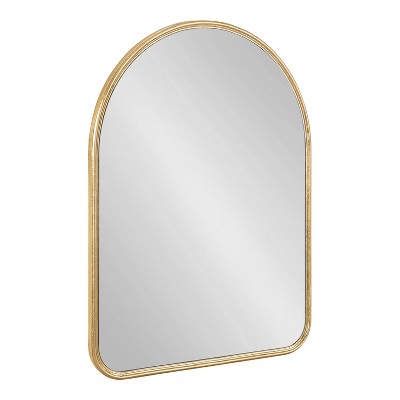 18" x 24" Caskill Framed Arch Decorative Wall Mirror Gold - Kate & Laurel All Things Decor