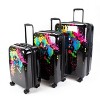 Body Glove Bursts 3-Piece Hardside Spinner Luggage Set - 2 of 4