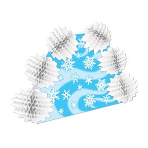 Beistle Snowflake Pop-Over Centerpiece, 10", (4/Pkg) Multicolored - 1 of 1