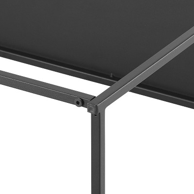 Braxton 3-Piece Matte Black Steel Coffee Table Set