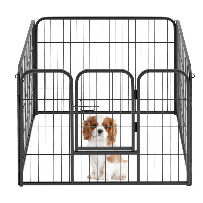 BestMassage Dog Playpen 24/32/40 Inch Heavy Duty Playpen Pen Dog Fence Dog Kennel with Doors Indoor Outdoor Pet Exercise Pen Puppy Playpen