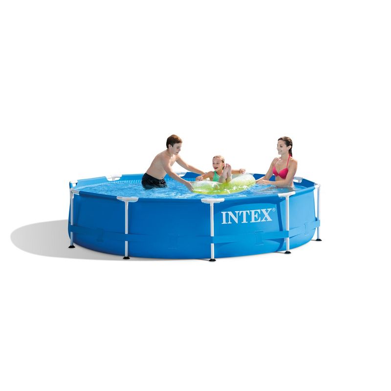 Intex 28201EH 10' x 30" Metal Frame Round Above Ground Swimming Pool, 5 of 8