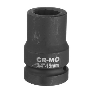 Unique Bargains 40CR Metric High Torque 3/4 Inch Driver Wrench 12 Point Impact Socket - 1 of 4