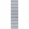 Hauteloom Olin White&Blue Striped Nordic Rug - 4 of 4