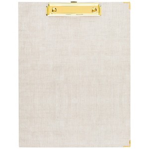 Sugar Paper Essentials Clipfolio Tan: Office Supplies Desk Organizer & Document Holder, 12.563" x 9.563" - 1 of 4