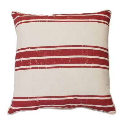 oversized red throw pillows