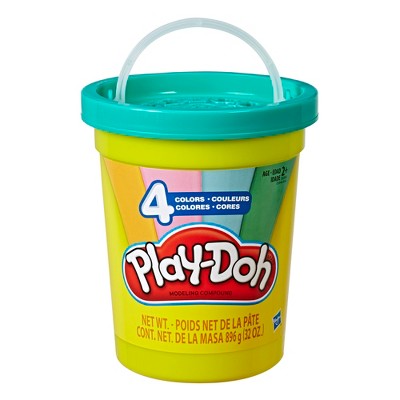 4 colors play doh