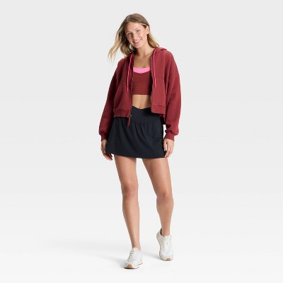 Women's Piped Cropped Full Zip Sweatshirt - JoyLab' - image 3