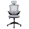 Office Chair Mesh High Back Adjustable Seat Headrest Flip Up Arms for Home Office -3irtyhousy - 3 of 4