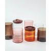 Slickblue Handblown Hammered Pebbled Finish Glass Storage Canister with Lid, Airtight Seal, Multiple Size & Color Option - 4 of 4