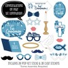 Big Dot of Happiness First Communion Blue Elegant Cross - Boy Religious Party Photo Booth Props Kit - 20 Count - 2 of 4