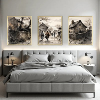 Floral Canvas Wall Art with Strong Artistic and Visual Aesthetics,3 - Pieces