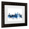Trademark Fine Art Michael Tompsett Chicago Illinois Skyline II Matted Framed Art - 3 of 4