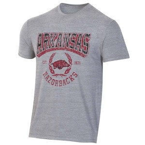 NCAA Arkansas Razorbacks Men's Gray Triblend T-Shirt - 1 of 3