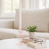 Glass Taper Candle Holder - Modern Decorative Candlestick for Home, Office, Bedroom & Living Room - Elegant Tall Contemporary Accent Decor - 3 of 4