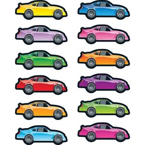 CARSON-DELLOSA Race Cars Shape Stickers 168065 - 1 of 1