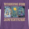 Girls' - Disney - Wishing For Adventure Grid Fitted Short Sleeve Graphic T-Shirt - 2 of 4