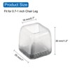 Unique Bargains Non-Slip Noise Reduction Chair Leg Protect Square Floor Pads 16 Pcs - 2 of 3