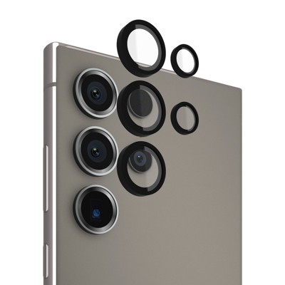 Pelican Aluminum Ring Lens Protectors for Galaxy S23 Ultra - Black