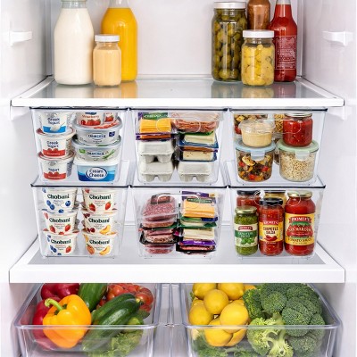 Sorbus 10 Pack Large Clear Stackable Storage Containers with Lids for Kitchen, Pantry,Cabinet Organization — фото 4