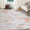 Indoor Decor Modern Abstract Striped Area Rugs for Living Room Bedroom Soft Machine Washable Low Pile Non Slip Foldable Floor Carpet - 3 of 4