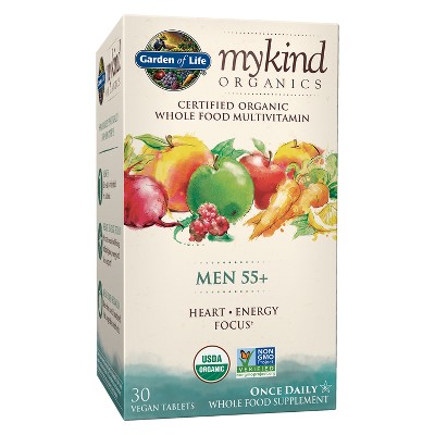 Garden of Life My Kind Organic Men's 55+ Multivitamin Tablets - 30ct