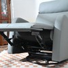 Kumasinova Modern 360° Swivel Recliner Chair, PU Upholstered Nursery Rocking Chair, Accent Chair for Living Room, Glider Chair with Phone Holder - 2 of 4