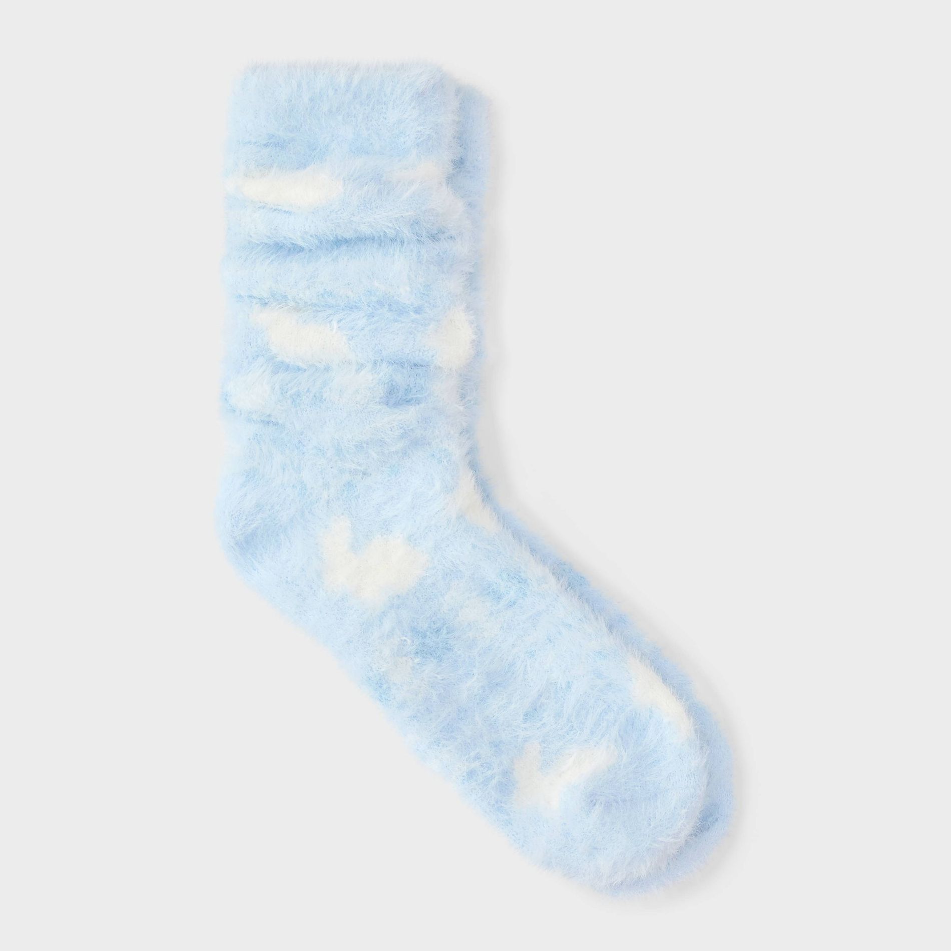 Women's Fuzzy Eyelash Slouch Cozy Crew Socks - Wild Fable™