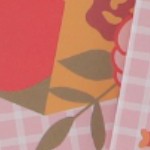 light pink, brown, red, yellow