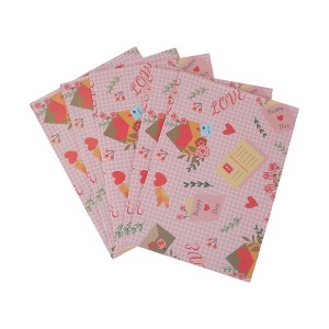 Unique Bargains Gift Wrap Paper White Kraft 27.56 "x19.69 " 5Pcs - 1 of 4