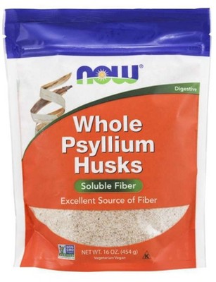 Psyllium Husk Whole by Now Foods  -  1 lbs Bulk